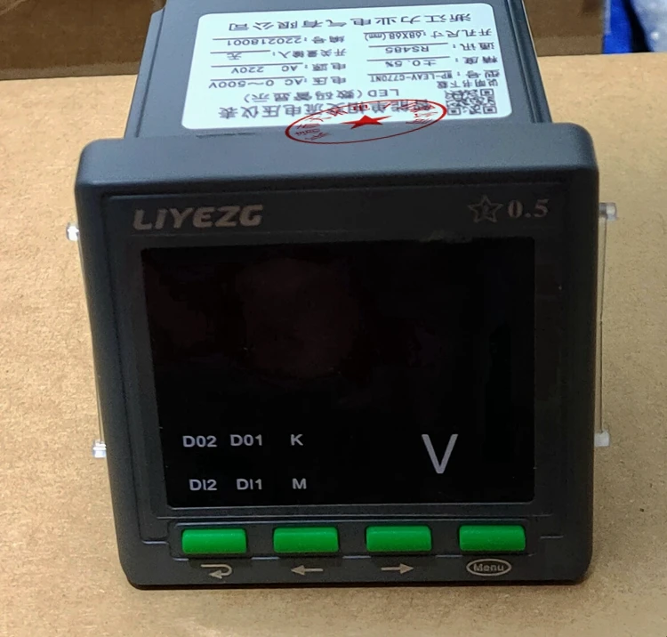 

Single Phase Intelligent AC Voltmeter LY196U-AK1/C with 485 Communication 0-500VAC Power Supply 220VAC