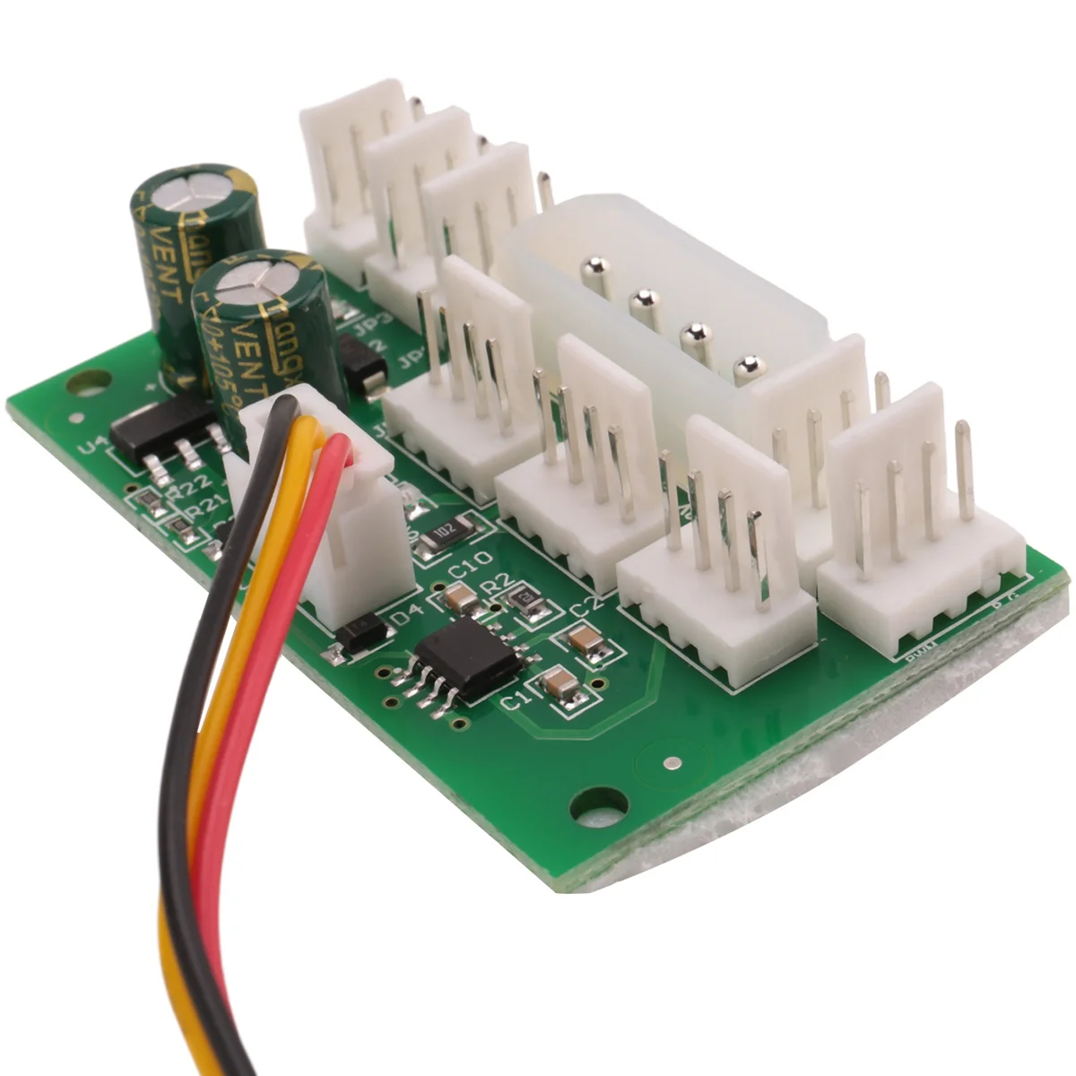 DC 12 В, 8 шахтерских скоростей вентилятора, ШИМ-контроллер, 8-канальный концентратор, мощный контроллер вентилятора, регулятор скорости, 4P, богатый источник питания