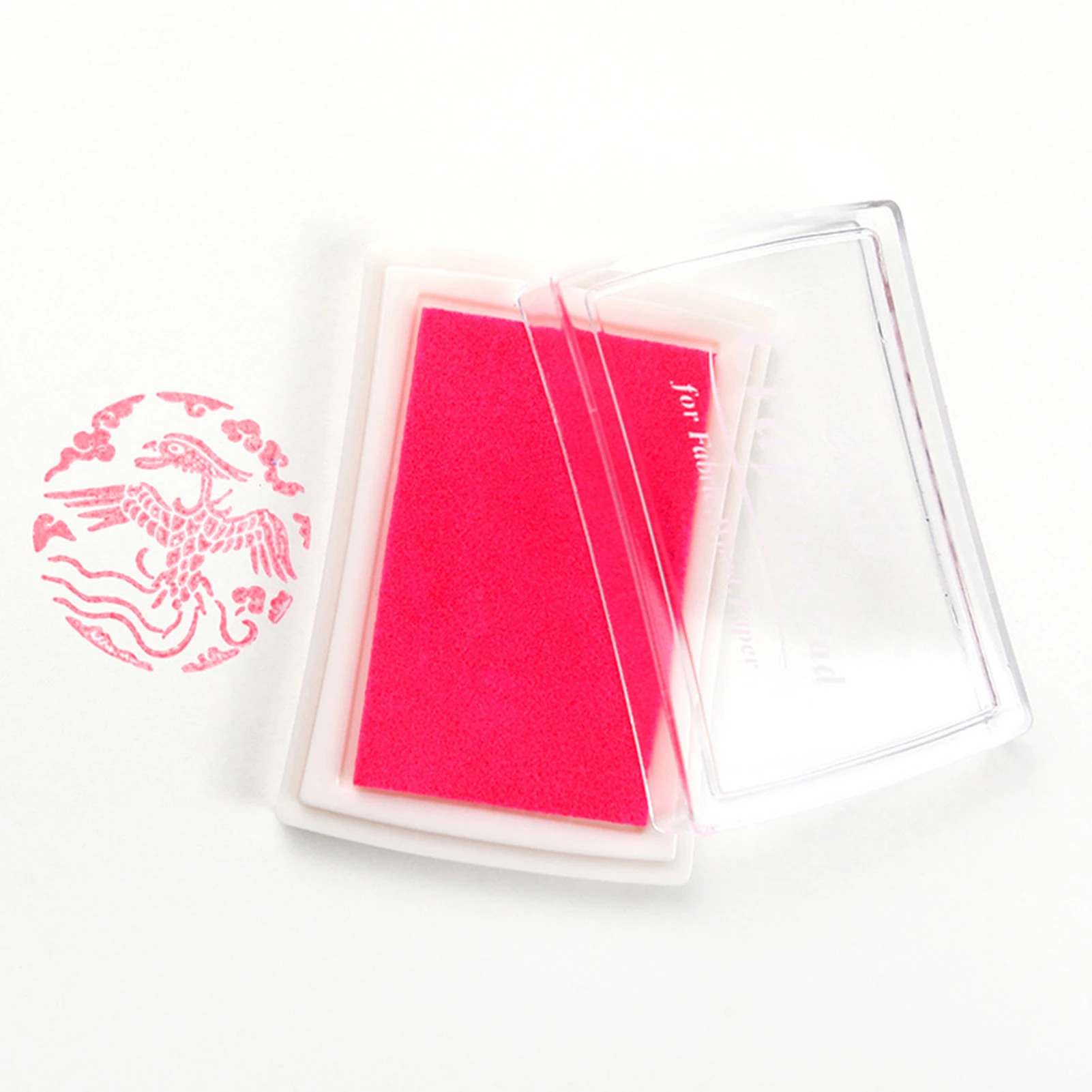 DIY Fingerprint Ink Pad Stamps Fade Resistant Washable Stamp Pad for Stamps Paper Wood Fabric