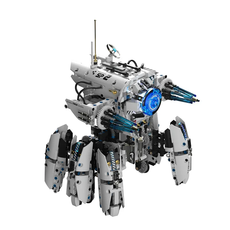 AUF LAGER MOC Technische Ferngesteuerte Science-Fiction-Kriegsmaschinen Bausteine Ziegelsteine Montage-Spielzeug für Kinder Geschenkset