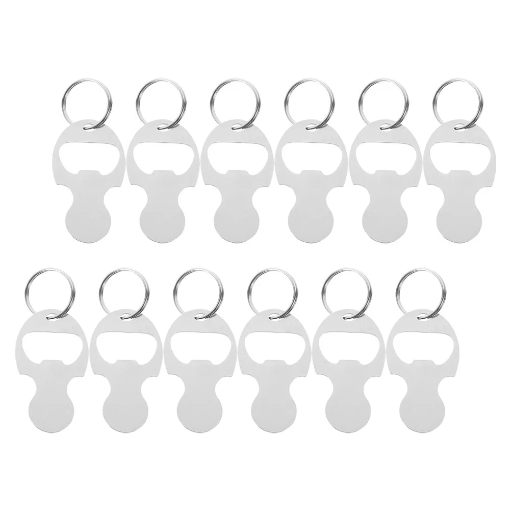 12 Pcs Cart Token Portable Trolley Remover Tokens Shopping Small Zinc Alloy Keychain Pendant Supermarket