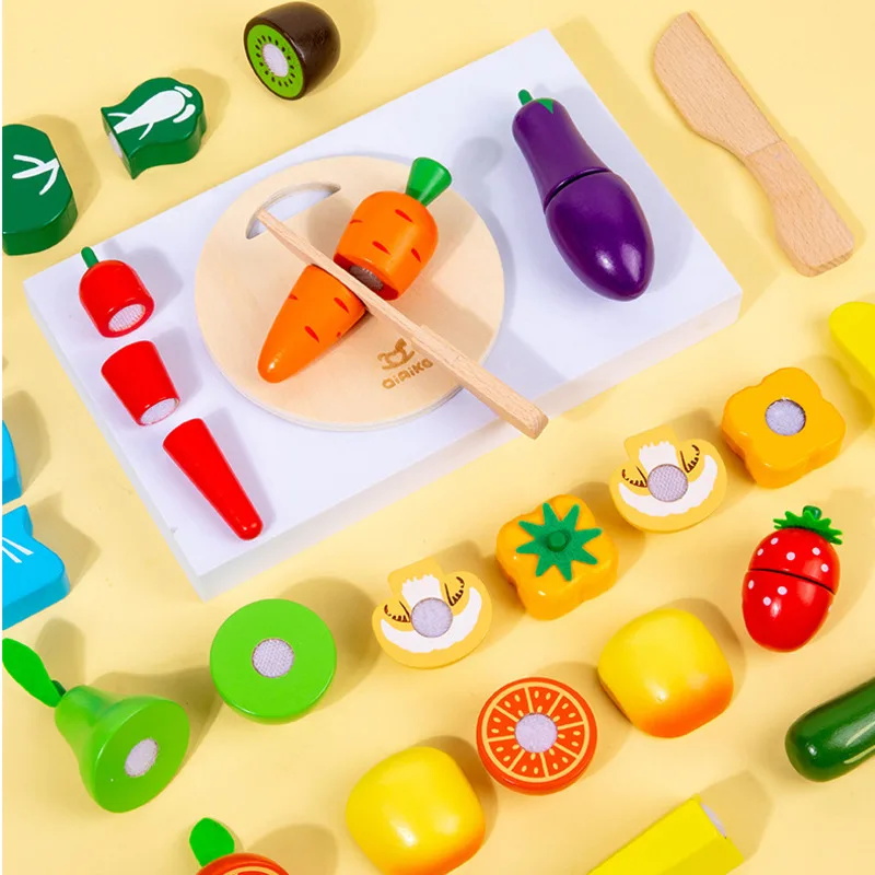 9/13/17/22pcs giocattoli da cucina per bambini che tagliano verdure cibo frutta educazione bambini fingono di giocare a Mini tagliere giocattoli