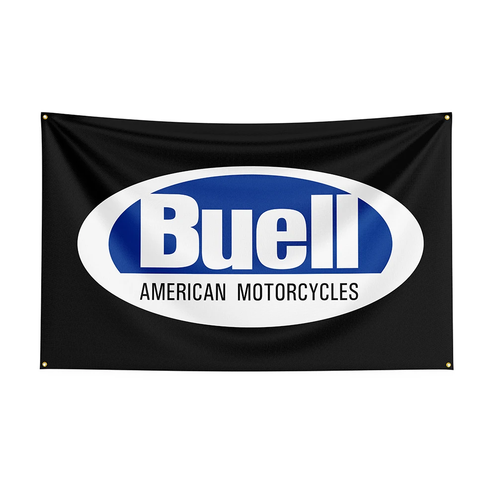 3x5ft buells bandeira poliéster impresso carro de corrida banner para decoração