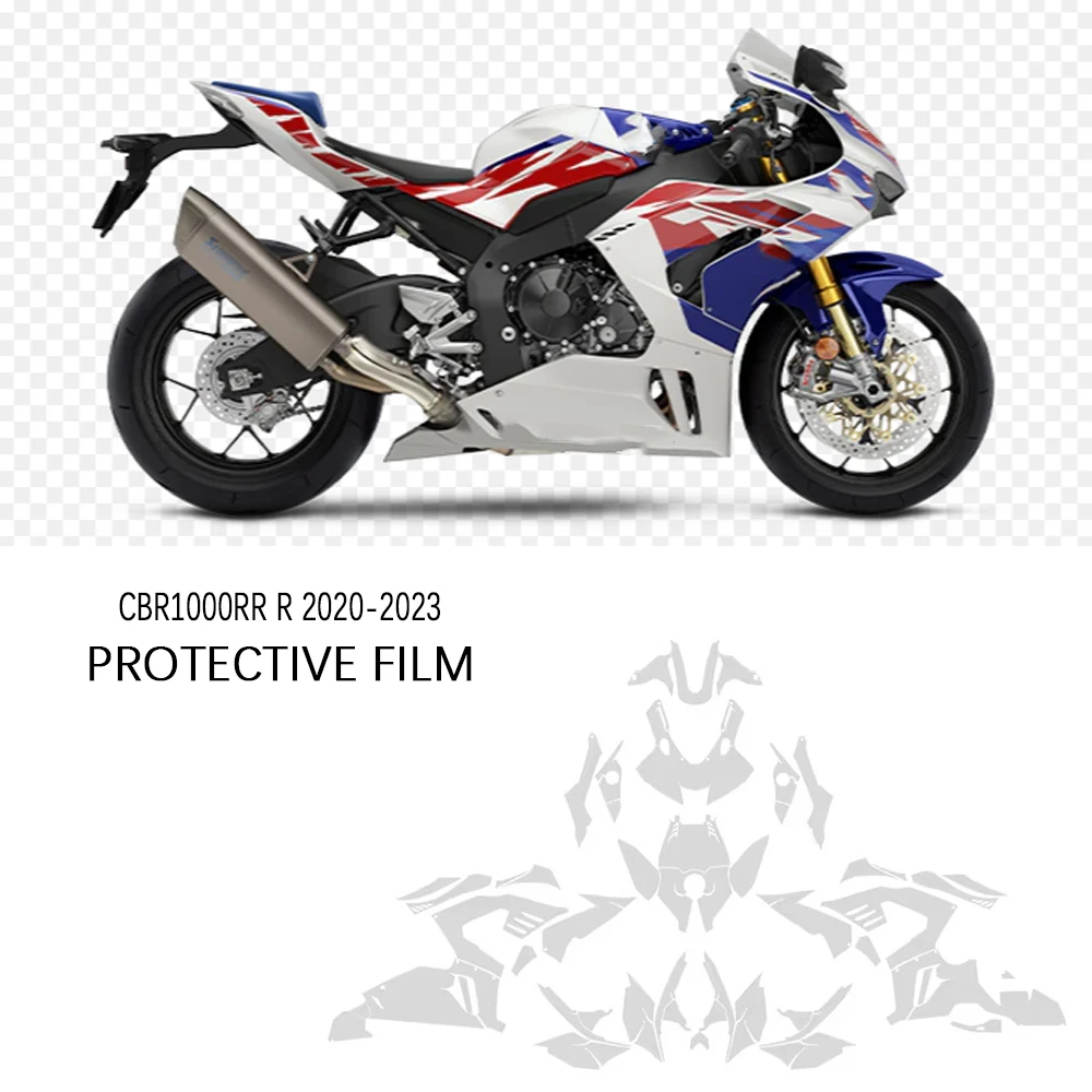 

CBR1000RR R 2020-2023 для HONDA CBR 1000RR-R мотоцикла ТПУ защитная пленка для краски PPF полный комплект защиты от царапин