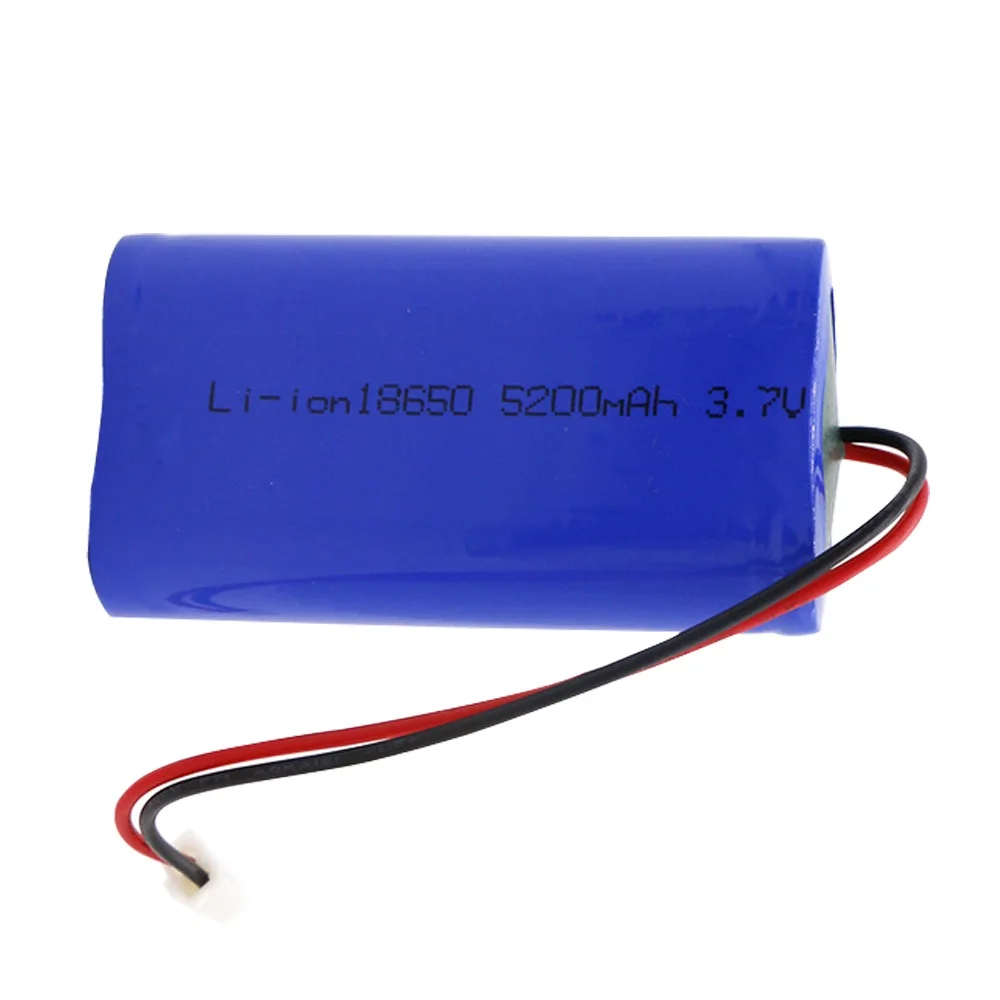 3.7V 5200mAh lipo battery 18650 with pack protection board for RC Toys Electric toy security facilities parts 3.7 V XH2.54 Plug