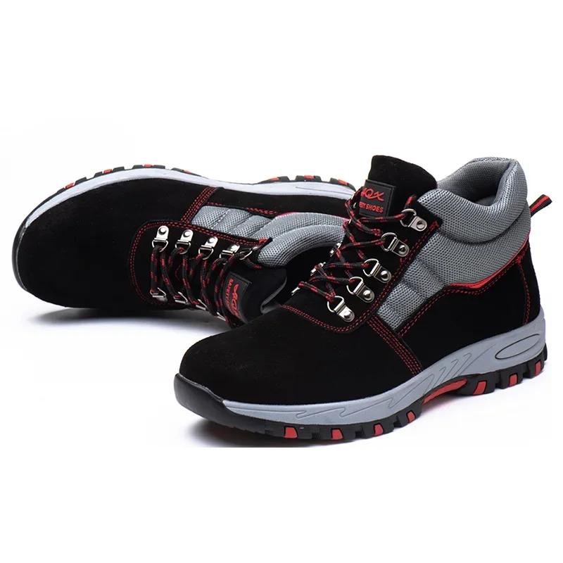 High Quality Men Steel Toe Cap Safety Boots Work Shoes Men Puncture-Proof Work Boots Safety Shoes Male Work Shoes Men