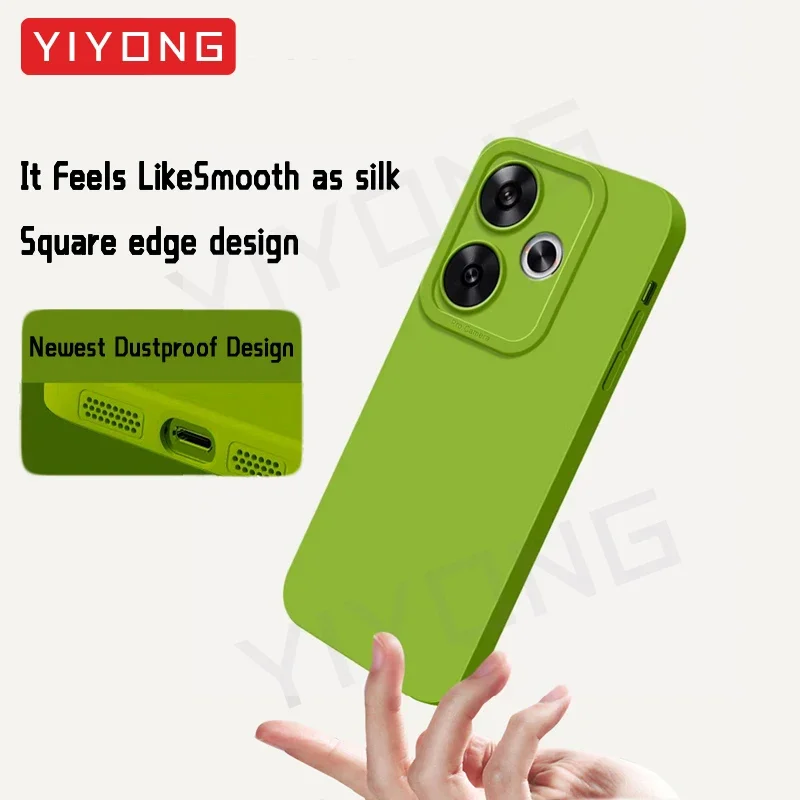 For PocoF6 Case YIYONG Silky Soft Liquid Silicone Cover For Xiaomi POCO F6 F5 Pro Xiomi Pocophone F3 F4 GT PocoF5 Phone Cases