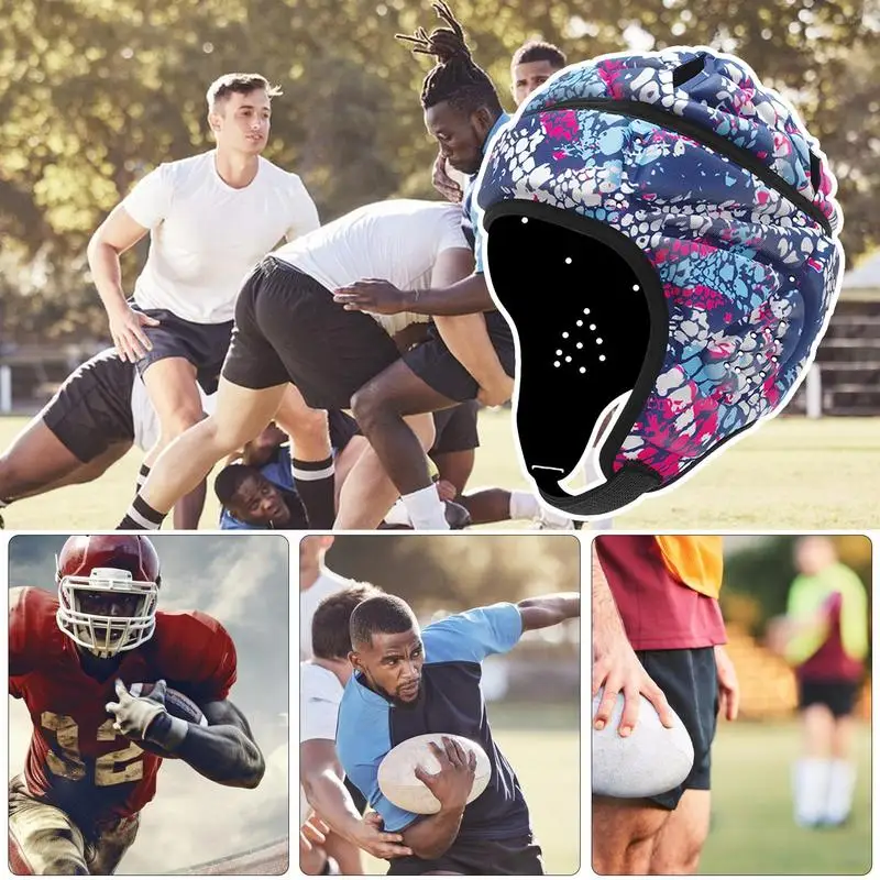 Soft Padded Headgear Soft Shell Flag Football Helmet Soccer Goalie Epilepsy Head Fall Protection Helmet Youth