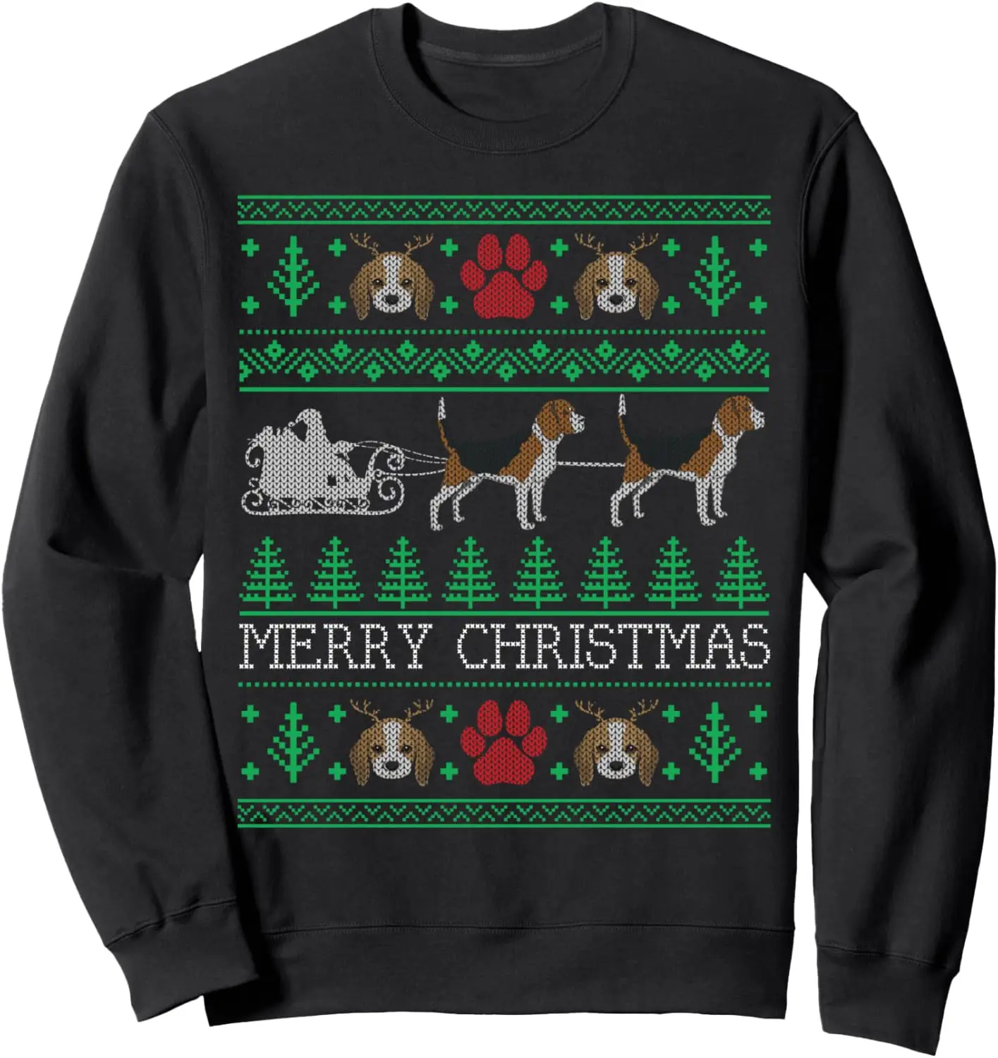 

Christmas Beagle Dog Lovers Owners Beagle Ugly Christmas Sweatshirt