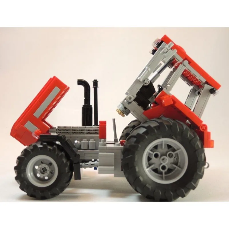 

MOC-242304 Urban Farm Agriculture Red Tractor Building Block Model 730 Pieces Boys Children's Birthday Christmas Toy Gift