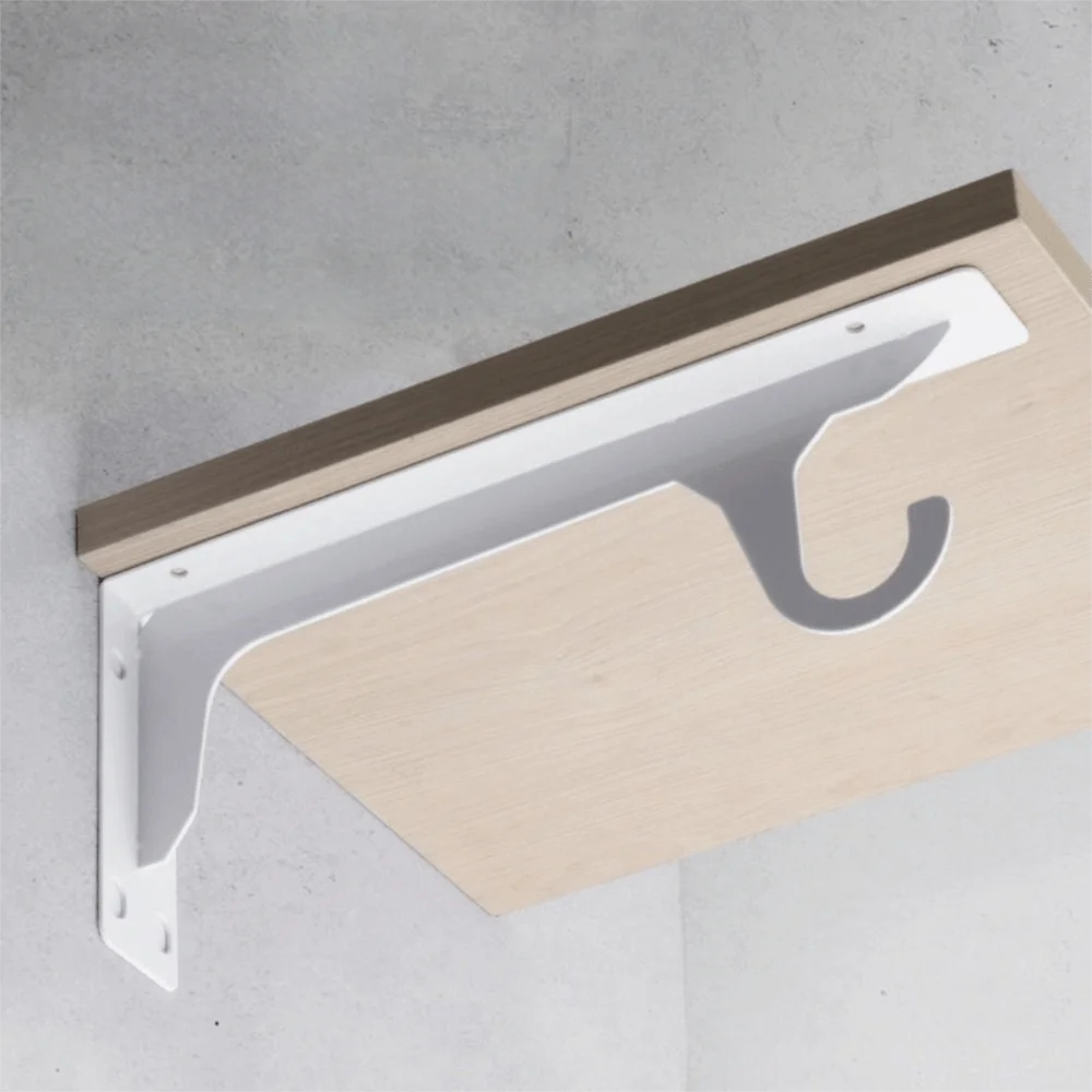 Heavy Duty Triangular Bracket Rustproof Metal Bracket Shelf Brackets Sturdy Triangle Thickened Layer Board Support Garden