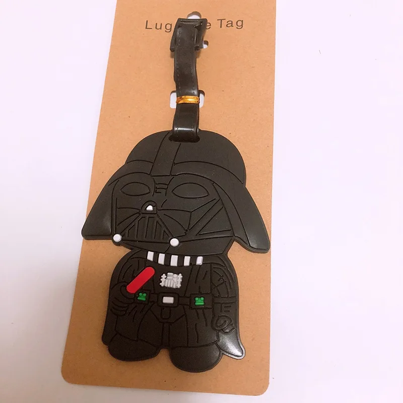 Cartoon Star Wars Travel Luggage Tag Cute Suitcase ID Addres Holder Boarding Baggage Tag Label Adorable Pendant Gift Accessories