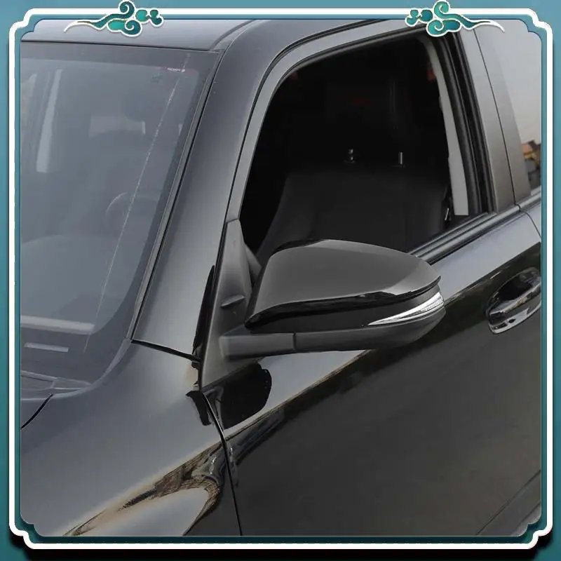 

ABTU-Car Exterior Rear View Mirror Cover Trim + Door Handle Cover Trim For Toyota 4Runner 2017-2023 Replacement Accessories Blac