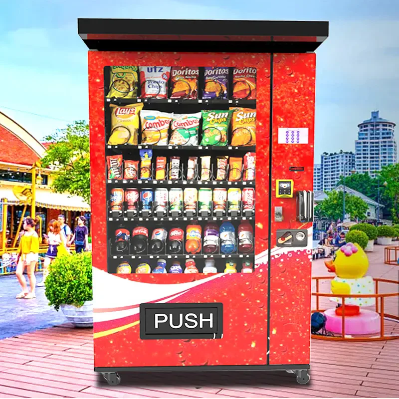 Fully Automatic Vending Machine for Foods and Drinks Smoothies Pokemon Beer Vendor Smart Vending Machines Europe Distributor