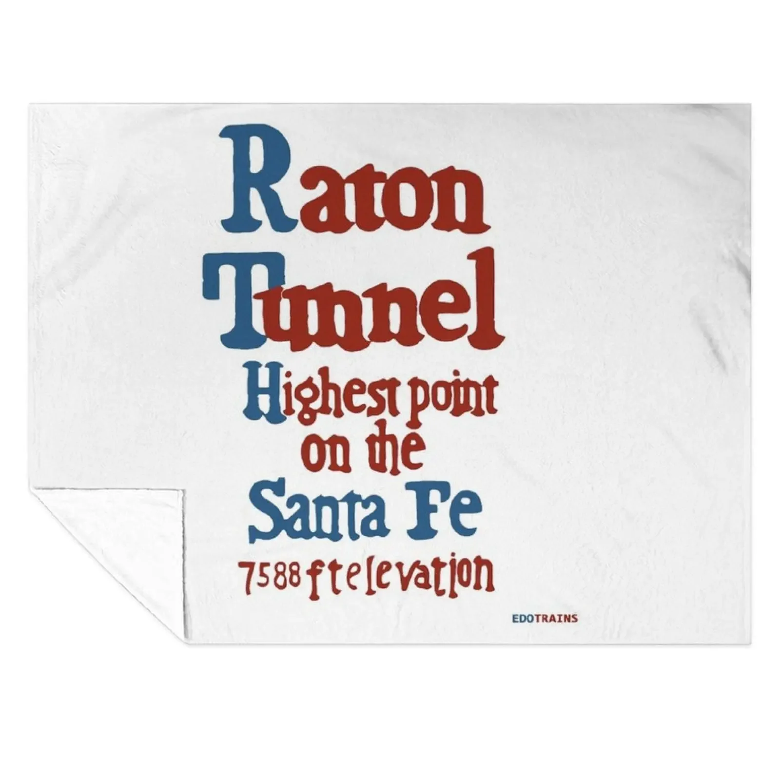 

Raton Pass Sign - sign along Santa Fe Railroad Throw Blanket heavy to sleep Summer Beddings Summer Blankets For Sofas Blankets