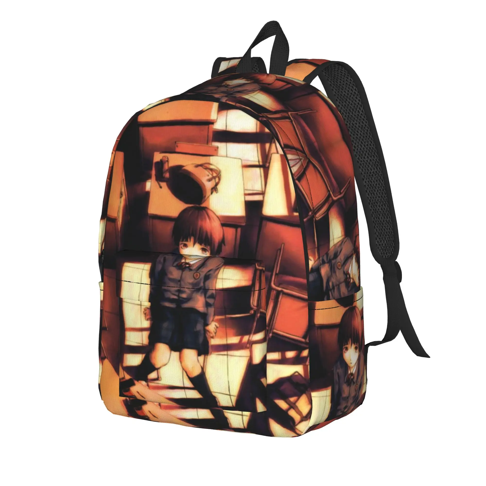 Serial Experiments Lain Lwakura Backpack Lightweight Student Business  Daypack for Men Women Laptop Computer Canvas Bags