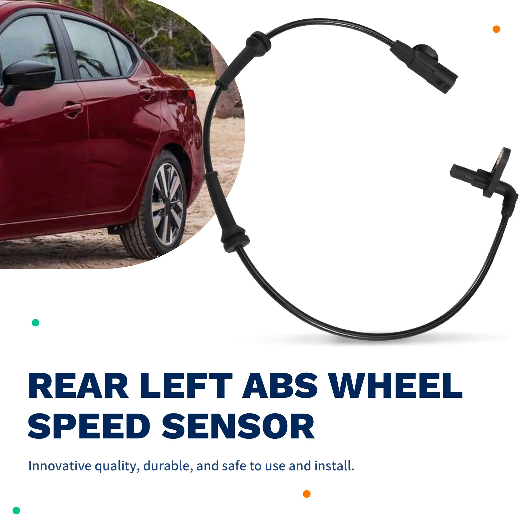 A22F-47901-1HA0A Rear Left ABS Sensor Wheel Speed For 2010-2019 Nissan Micra March K13 Almera Versa Sunny Latio N17