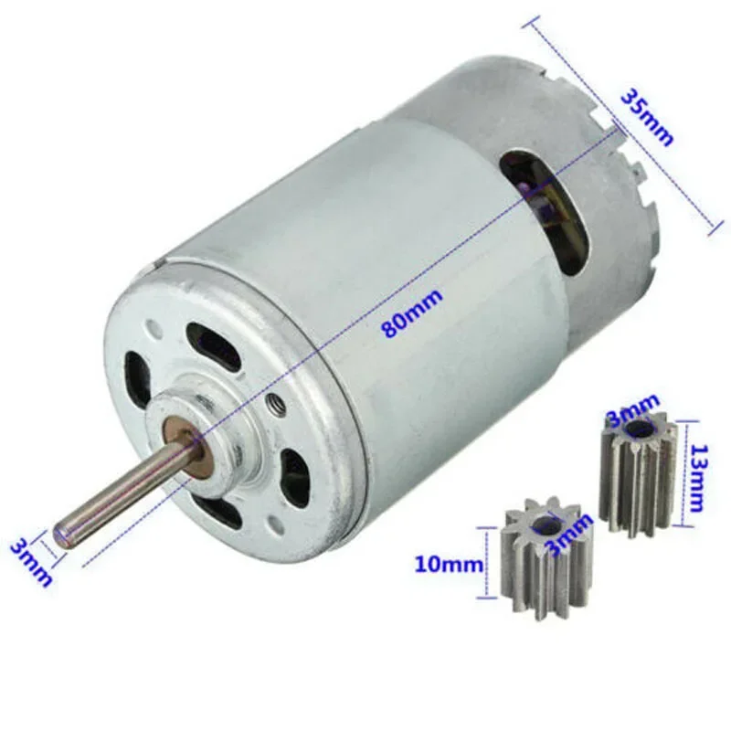 RS550 12V DC 30000 Rpm Motor For RC And  Toys Powerful High Speed Kids Ride On Toy Rear Motor Gear Box Special Use Part