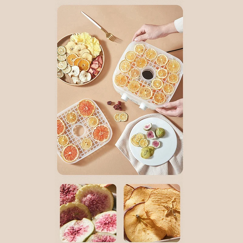 

Food Dehydrator 5 Layer Smart Electric Food Dryer 360° Hot Air Circulation Drying Dried