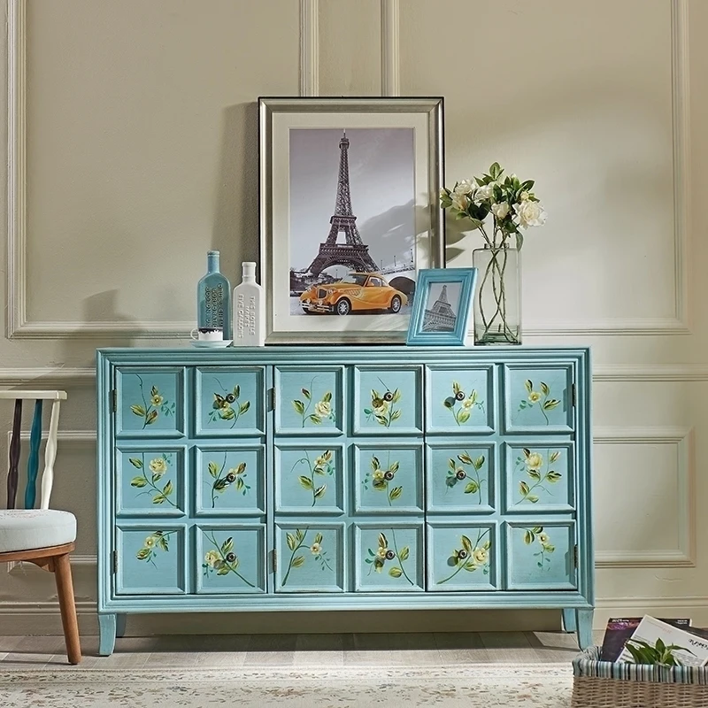 chest of drawers bedroom solid wood chest  drawers painted six chest  against the wall storage  bucket cabinet dining