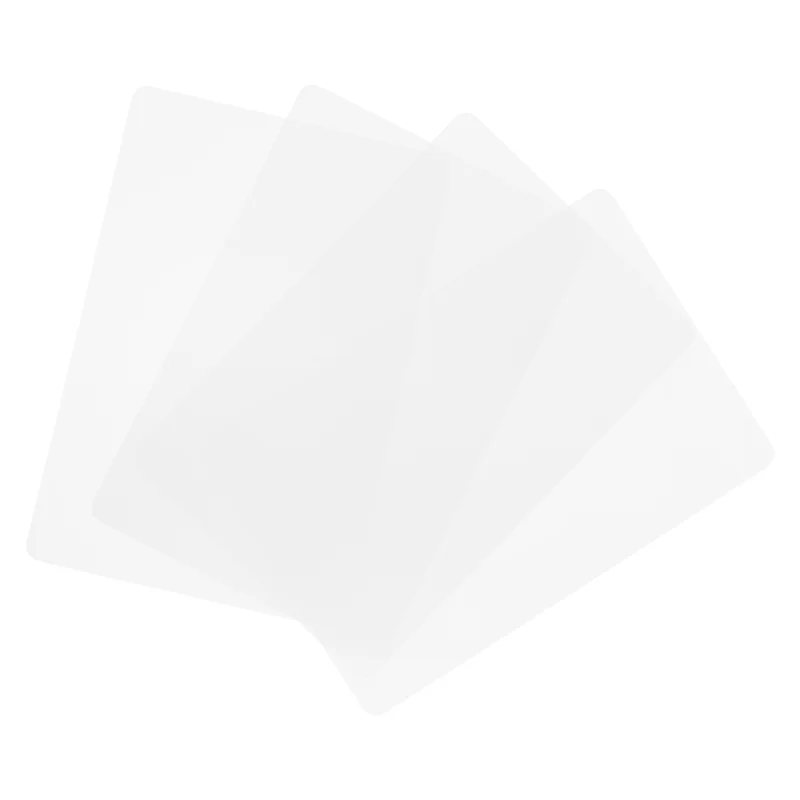 Tapete de cozinha transparente, tapete de mesa de café, protetor de mesa, jogos americanos à prova d'água, economizador de bancada, conjunto de 4 peças HY