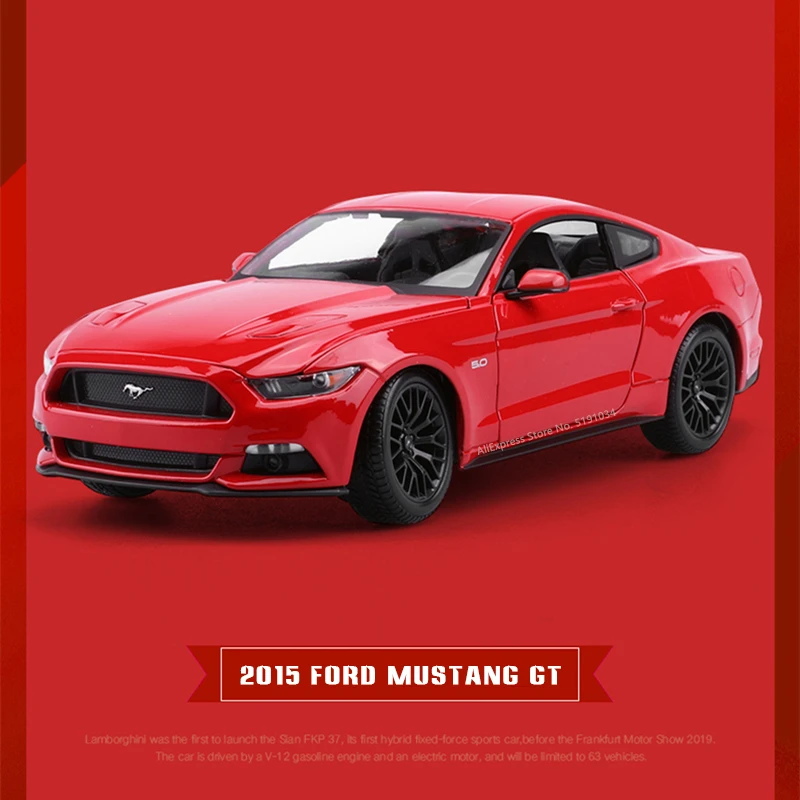 Maisto 1:18 2015 Ford Mustang GT  car alloy car model simulation car decoration collection gift toy Die casting model boy toy