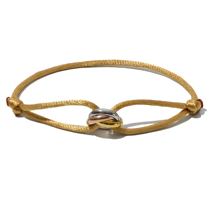 Zalman Großhandel GDS888 Luxus-Unisex-Armband 3, Metallschnalle, Handkette, verstellbar, Herren-Seil-Armband für Frauen, Schmuck, Geschenke