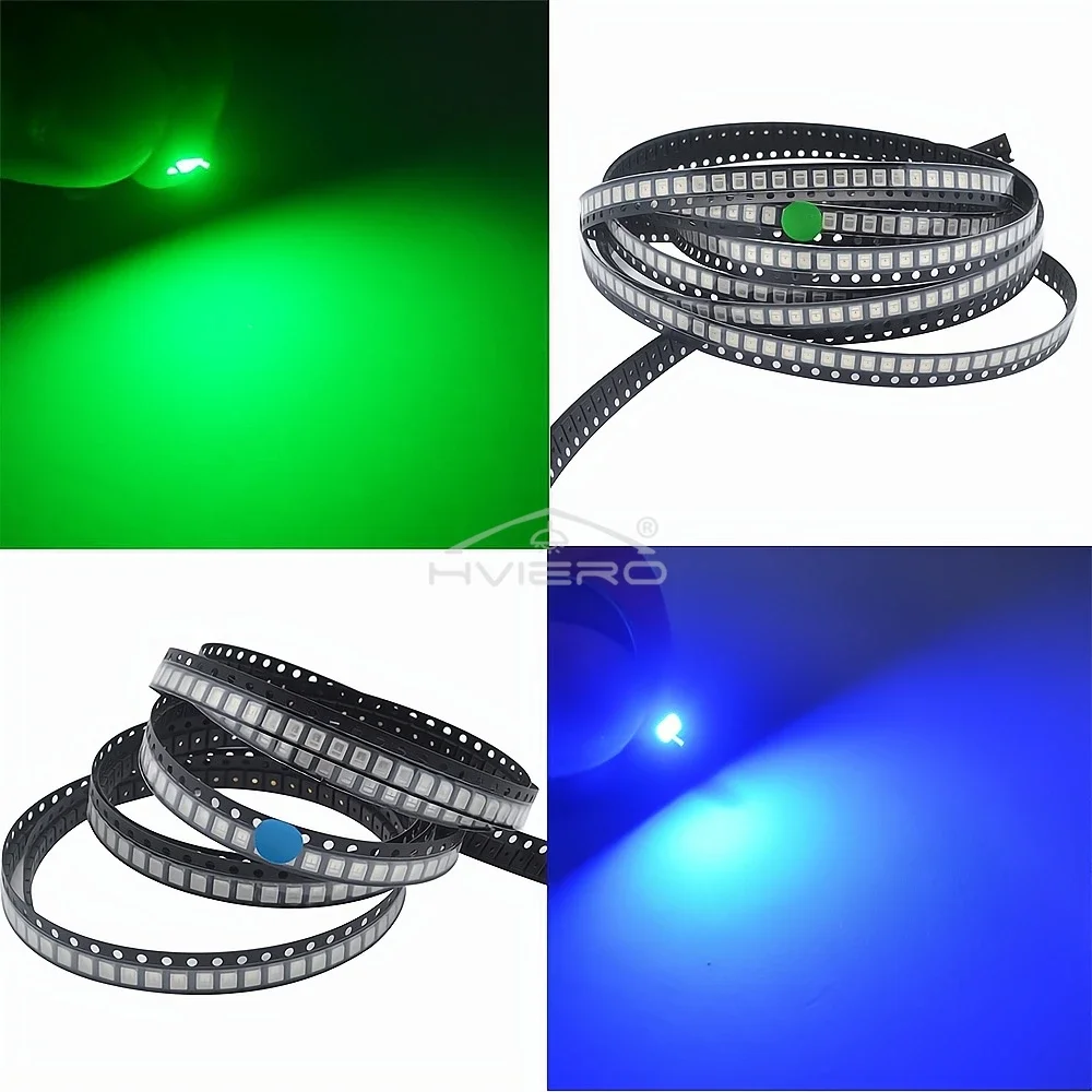 100 Pcs SMT SMD 2835 LED Lamp Bead 20-25lm White Red Blue Green Yellow Beads Led Chip DC 1.8-3.6V Lights Emitting Diodes Light