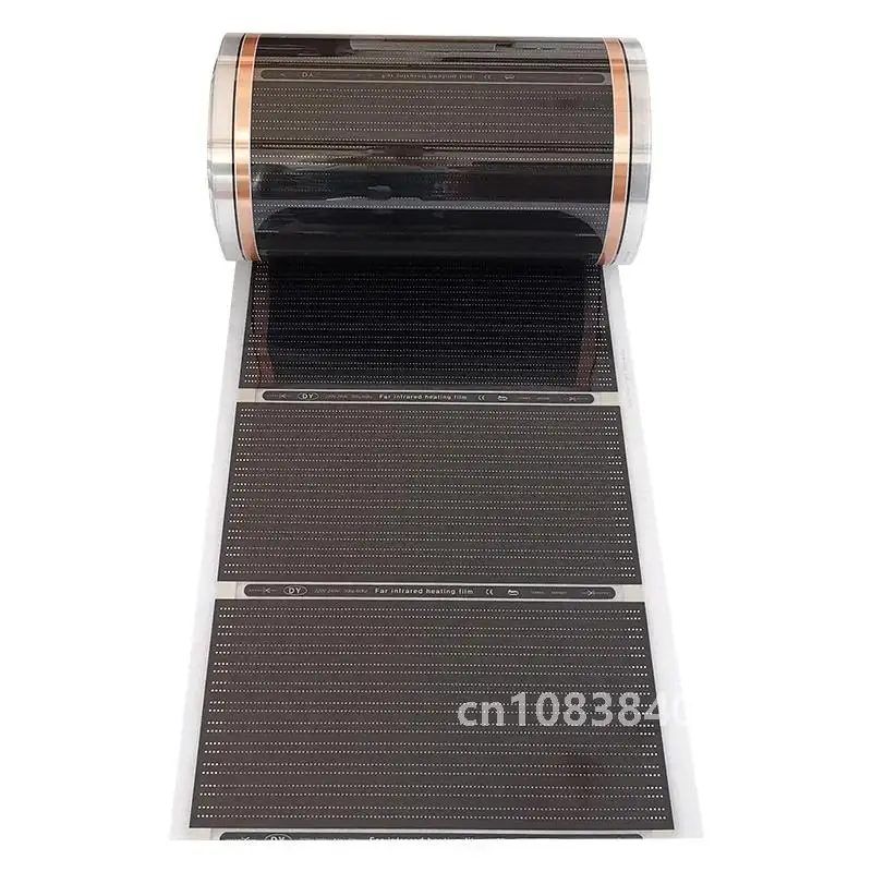 50cm width All Sizes 400w/m2 Infrared Carbon AC220V Underfloor Heating Film Low Electrical Warm Mat