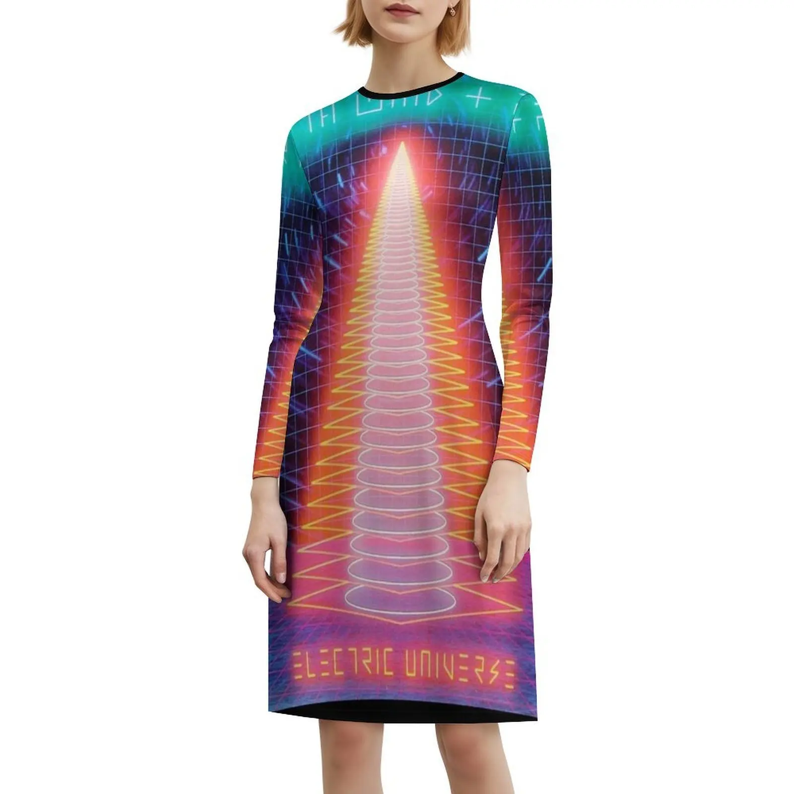 الأرض الرياح والنار الكهربائية الكون فستان عطلة مثير للنساء الشاطئ حفلة عيد ميلاد فستان قصير الأرض الرياح النار الكهربائية #6