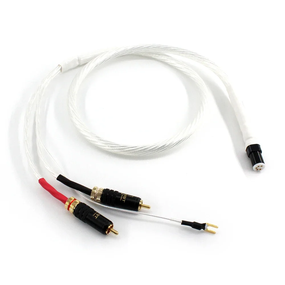 

Tonarm Cable 5 Pin DIN & RCA Phono Turntables Analog Cable
