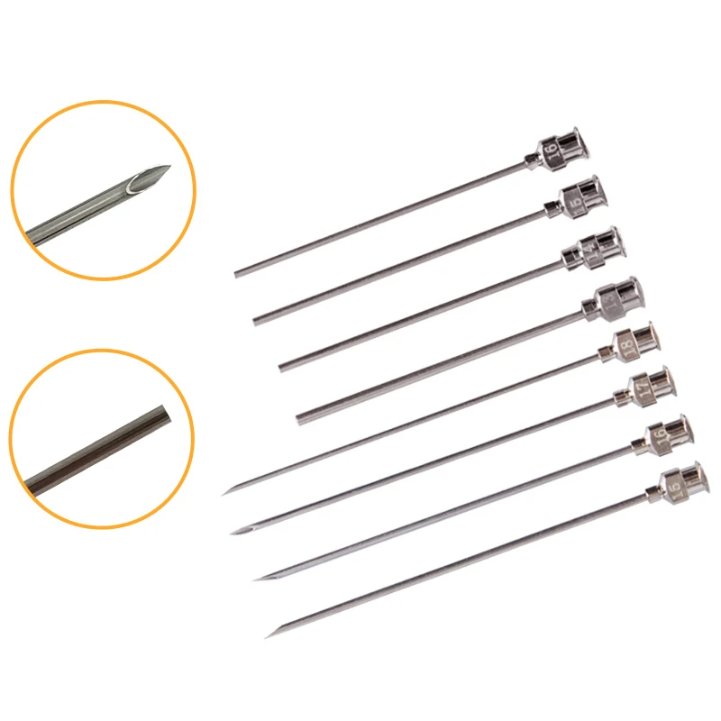 

Metal lengthened stainless steel dispensing glue needle tips