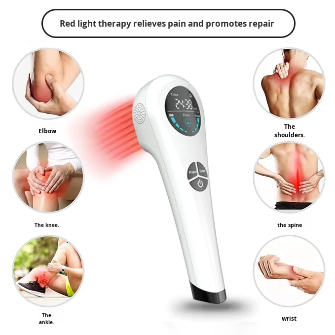 SWIDA Semiconductor Portable Red Light Device USB Rechargeable 4000mAh 650nm Laser Infrared Pet 808nm Handheld Therapy Household