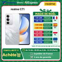 Global Version realme C71 4G Smartphone 6.67-inch 120Hz Eye Comfort Display 6000mAh Battery 50MP AI Camera Octa-Core Chipset
