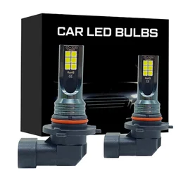 2pcs 9005 HB3 9006 HB4 Fog Lamp Bulbs DEL LED Car Headlight 4800LM Auto Front Driving Running Light 6000K 12V 24V 80W