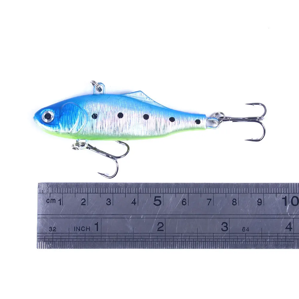 1pc 7cm 23g Hard Fishing Lure VIB Hook Sinking Lure Jig Vibra Rattlin Hooktion Isca Artificial Fishing Tackle