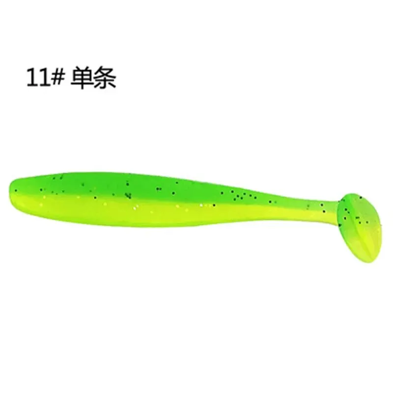 10Pcs/Bag 70mm 90mm 120mm Swim Bait Lure Soft Plastics 2 Inch Saltwater Paddle Tail Swimbait