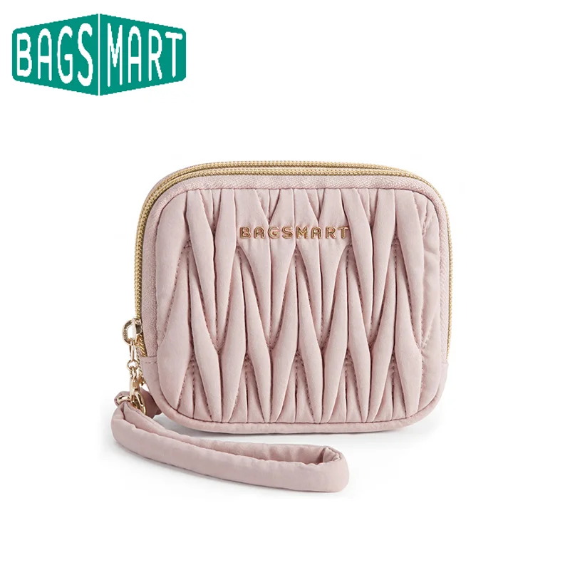 BAGSMART Damen-Geldbörse, tragbare Mini-Geldbörse, vielseitiger Kreditkartenhalter, Organizer mit mehreren Kartenfächern