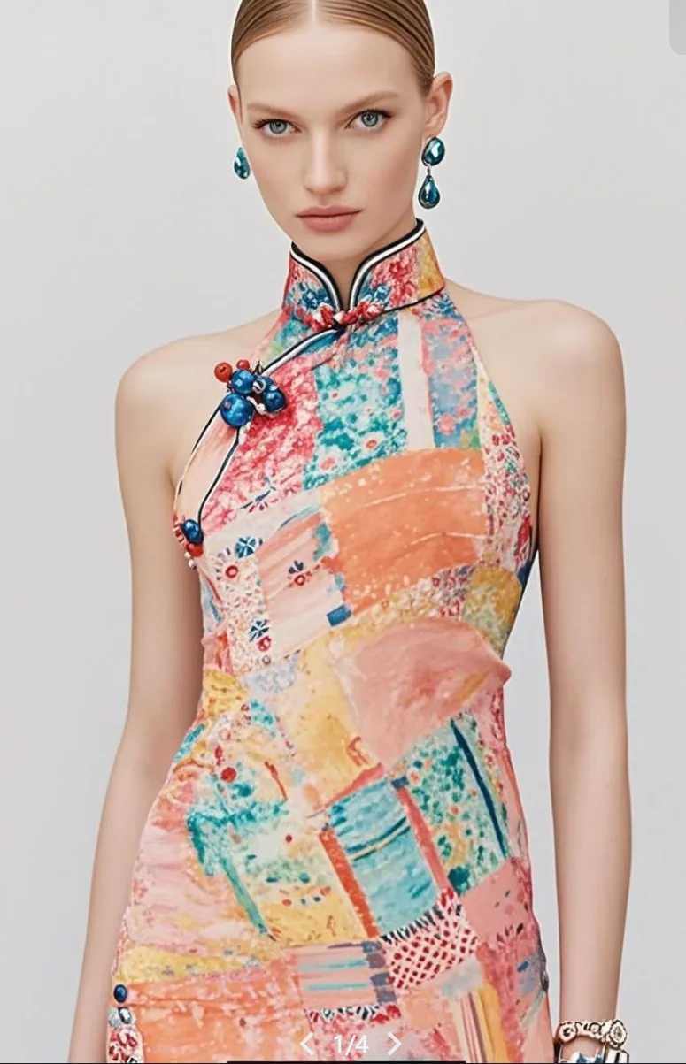 

High quality natural pure ramie fabric number fabric women's code printed fabric summer thin Chinese robe dress DIY sewing 2024