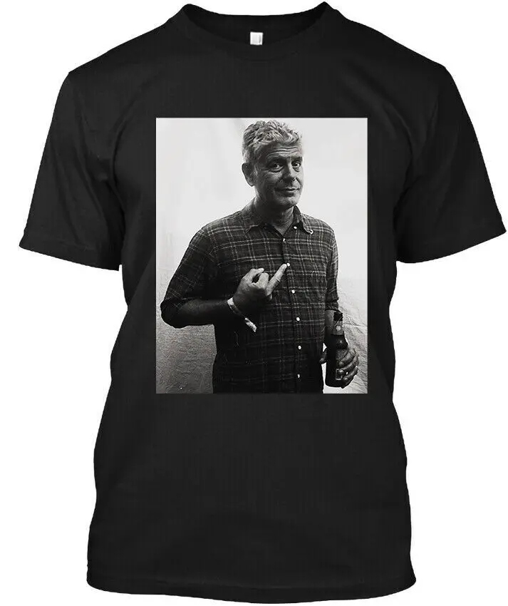 

NEW! POPULAR! Anthony Bourdain American Chef Graphic Vintage Logo T-Shirt S-4XL