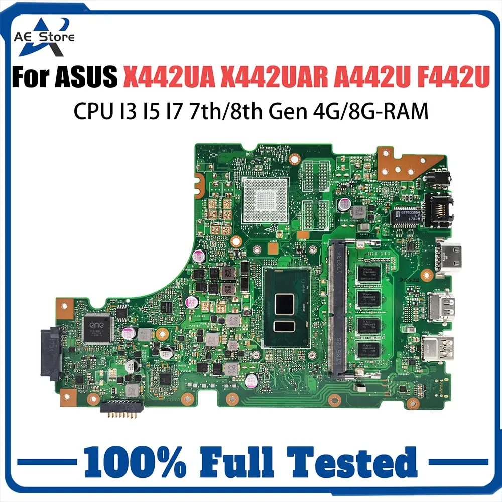 X442UQ Mainboard For ASUS X442UF X442U F442U A442U A480U R419U X442UN X442UQR X442URR X442UR X442UF X442UA Laptop Motherboard