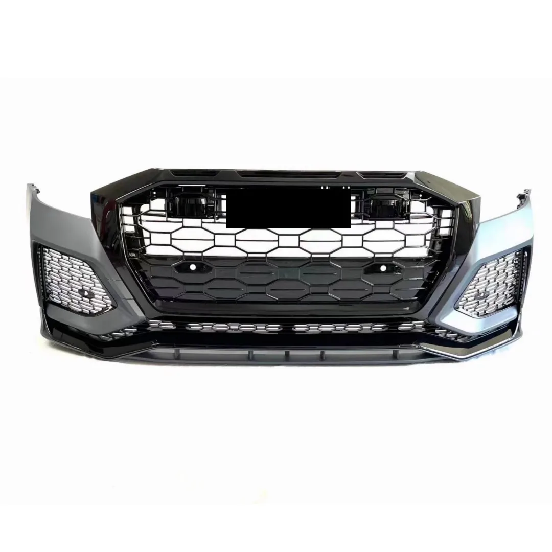 Body Kit Front Bumper Grill Mask Assembly For Audi Q5 2021-23 modified RSQ8 style Front Lip Fog Lamp Frame Strip Car Accessories