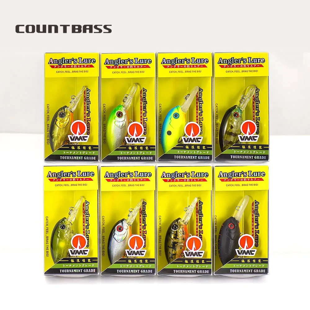 COUNTBASS Crankbait 39mm 4.5g Hardbaits Fishing Lures Diving Depth 1.2m Crank Wobblers Freshwater Angler\'s Lure