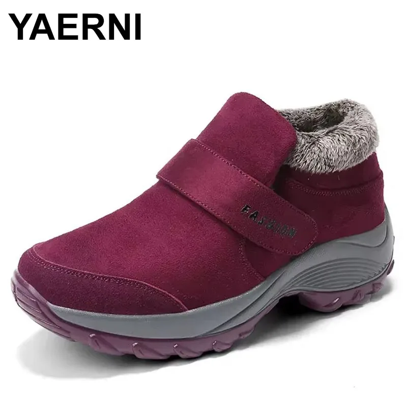 

2025 зимние женские кроссовки, хлопковая обувь для женщин, сохраняющая тепло меховая уличная непромокаемая повседневная обувь на платформе, женская теннисная обувь