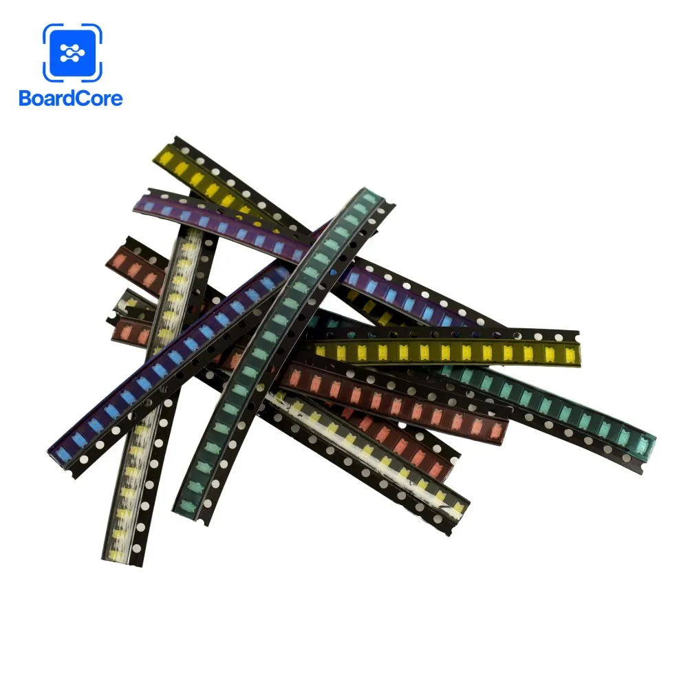 100 قطعة 1206 ديود مصلحة الارصاد الجوية LED ديود مجموعة صمام ثنائي باعث للضوء مجموعة متنوعة للإضاءة DIY بها بنفسك أحمر أبيض أصفر أخضر أزرق