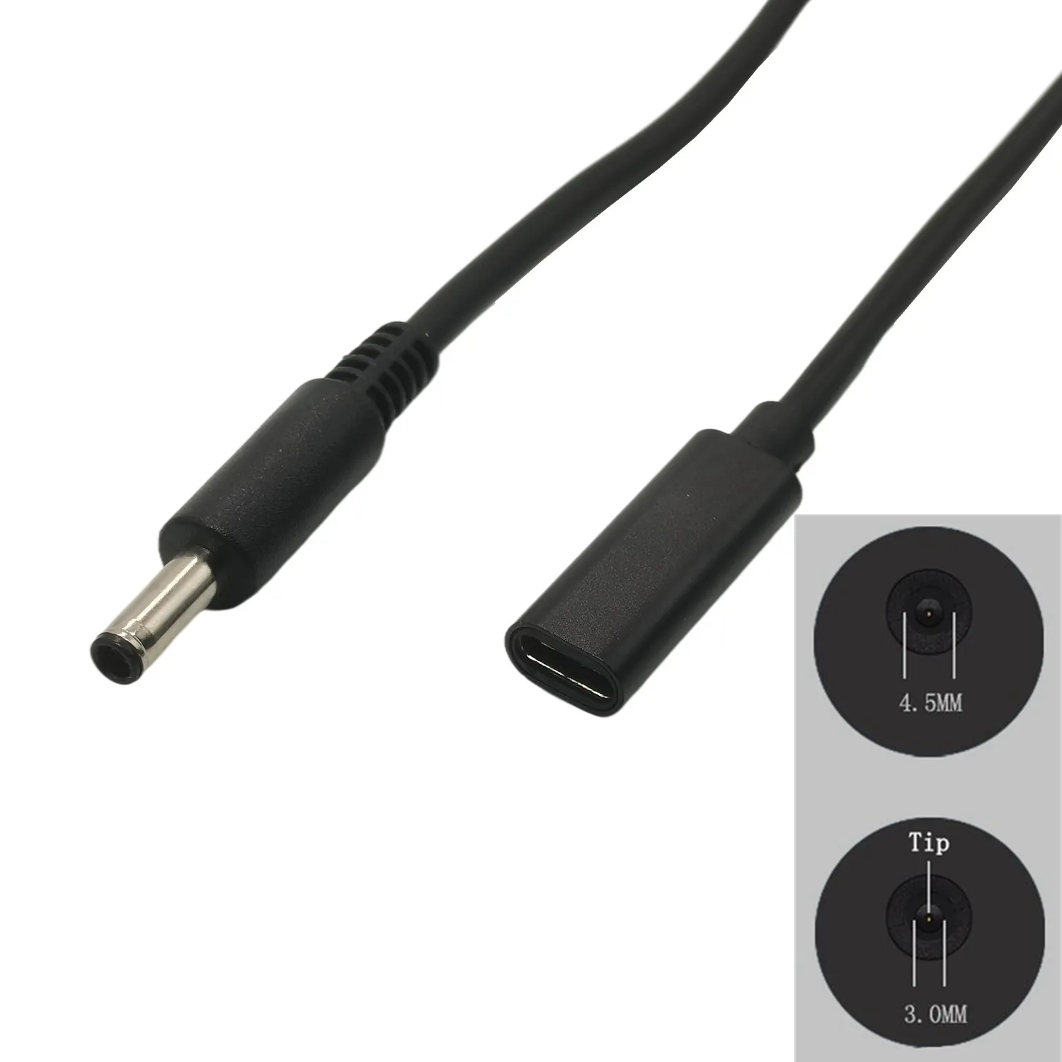 Переходник PD Spoof с гнездом USB Type-C на 2,5x0,7 мм 4,5x3,0 мм 3,5x1,35 мм