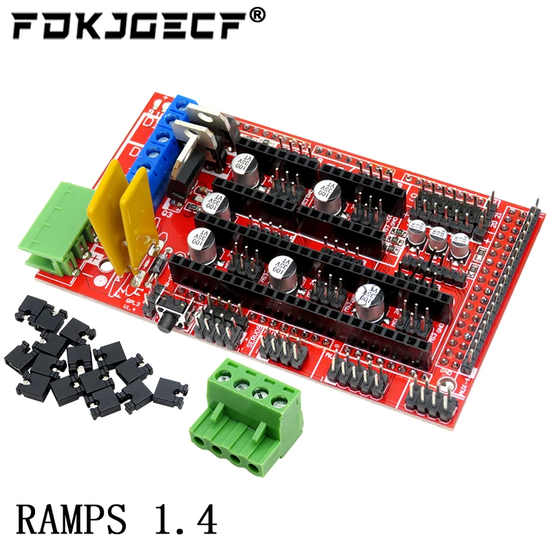 RAMPS 1.4 1.5 1.6 Panel Part Motherboard 3D Printers Parts Shield Red Black Controls