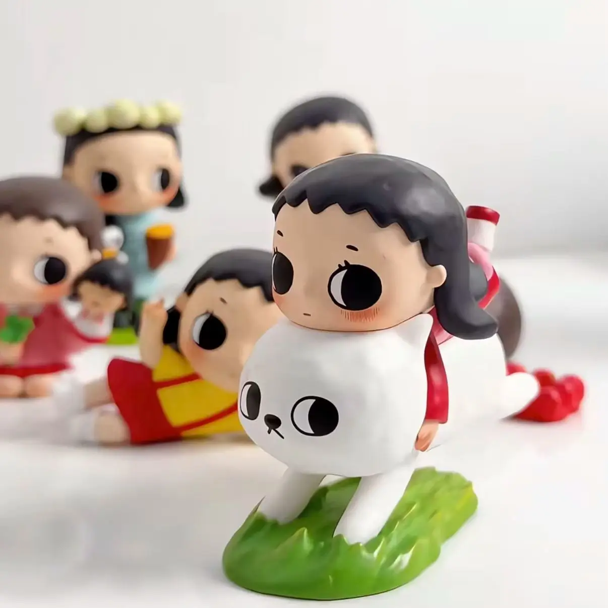 POP MART Серия Nyota Chibi Maruko Chan: Настольная фигурка-сюрприз в закрытой коробке, коллекционная игрушка, украшение для дома