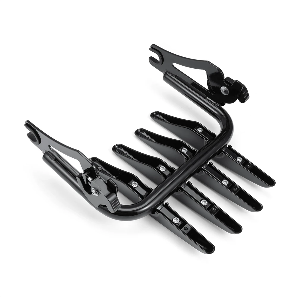 Black Detachable Luggage Rack for Harley Touring Street Glide Road Glide Road King Electra Glide Ultra Limited 2009-2024