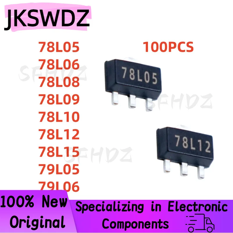 

100Pcs 100% New 78L05 SOT89 78L06 78L08 78L09 78L10 78L12 78L15 79L05 79L06 SOT-89 Best Quality In Stock